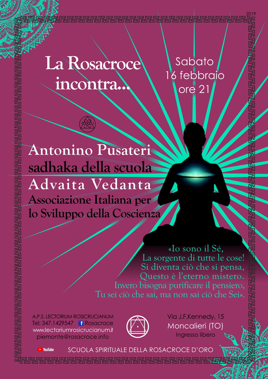 La Rosacroce incontra Antonino Pusateri, "sadaka" della Scuola Advaita Vedanta