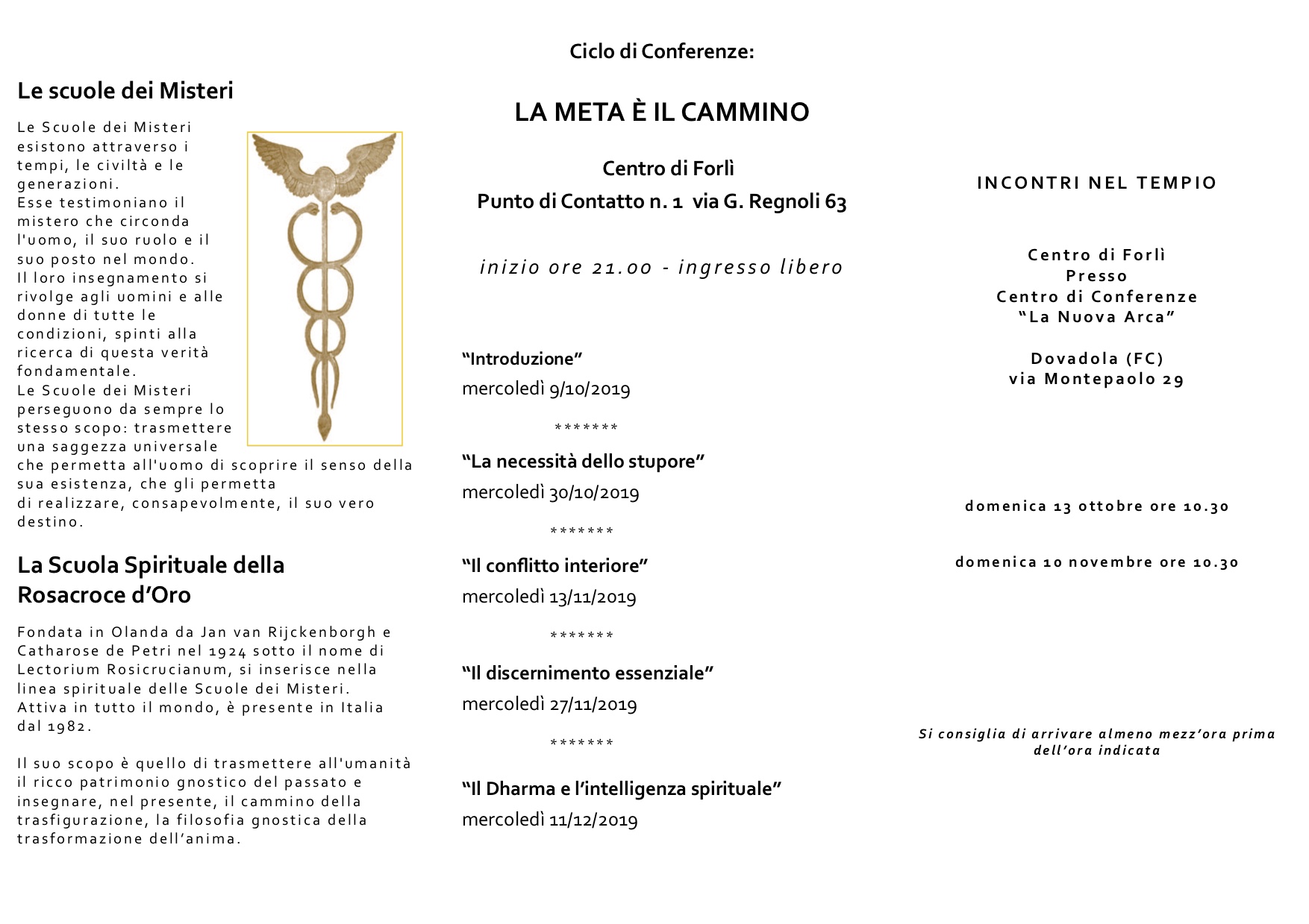 La Meta è il Cammino - Il Discernimento Essenziale